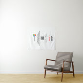 Google Bewertungs-Logo Geschäft Scan QR Bewertung Wandteppich (Beispiel (Horizontal))