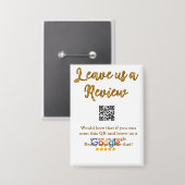 Google Bewertungs-Logo Scan QR Bewertung Button (Vorderseite/Rückseite)