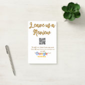Google Bewertungs-Logo Scan QR Bewertung Post-it Klebezettel (Büro)