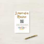 Google Bewertungs-Logo Scan QR Bewertung Post-it Klebezettel (Auf Schreibtisch)