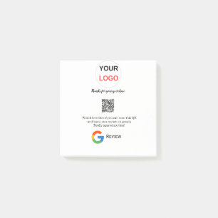 Google Bewertungs-Logo Scan QR Bewertung Post-it Klebezettel