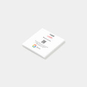 Google Bewertungs-Logo Scan QR Bewertung Post-it Klebezettel (angewinkelt)