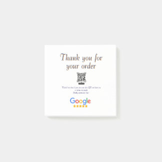 Google Bewertungs-Logo Scan QR Bewertung Post-it Klebezettel