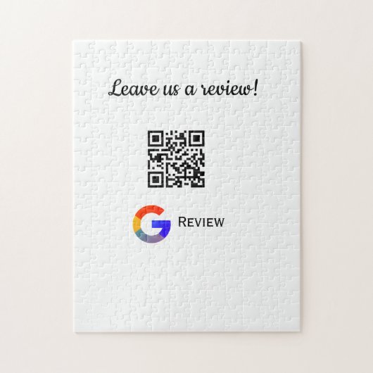 Google Bewertungs-Logo Scan QR Bewertung Puzzle (Vertikal)