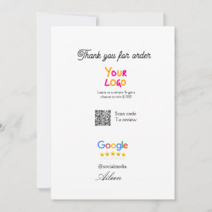 Google Bewertungs-Logo Website QR-Code scannen Einladung