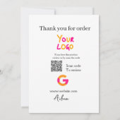 Google Bewertungs-Logo Website QR-Code scannen Einladung (Rückseite)