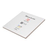 Google Bewertungs-Logo Website QR-Code scannen Fliese (Seite)