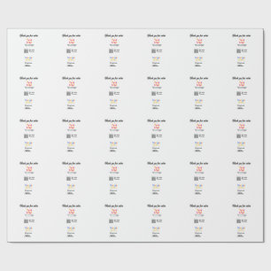 Google Bewertungs-Logo Website QR-Code scannen Geschenkpapier