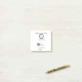 Google Bewertungs-Logo Website QR-Code scannen Post-it Klebezettel (Auf Schreibtisch)