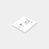 Google Bewertungs-Logo Website QR-Code scannen Post-it Klebezettel (angewinkelt)