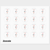 Google Bewertungs-Logo Website QR-Code scannen Runder Aufkleber (Blatt)