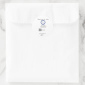 Google Bewertungs-Logo Website QR-Code scannen Runder Aufkleber (Tasche)