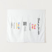 Google Bewertungs-Logo Website QR-Code scannen Wandteppich (Vorderseite (Horizontal))
