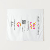 Google Bewertungs-Logo Website QR-Code scannen Wandteppich (Vorderseite (Horizontal))
