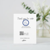 Google Bewertungs-Logo Website Scan QR-Code Postkarte (Stehend Vorderseite)