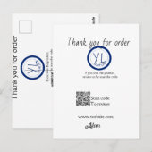 Google Bewertungs-Logo Website Scan QR-Code Postkarte (Vorne/Hinten)