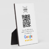 Google Bewertungs-QR-Code Geschäftliche Bewertunge Fotoplatte (Seite)