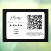 Google Bewertungs-QR-Code-Link Fensteraufkleber (Blatt 3)