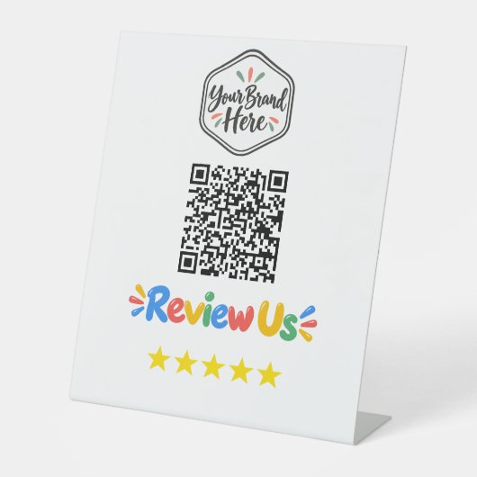 Google Bewertungs Schild (Vorderseite)