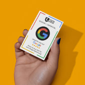 Google Bewertungskarte mit QR-Code Visitenkarte