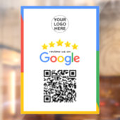 Google Business Review 5 Star QR Code Fensteraufkleber (Blatt 2)