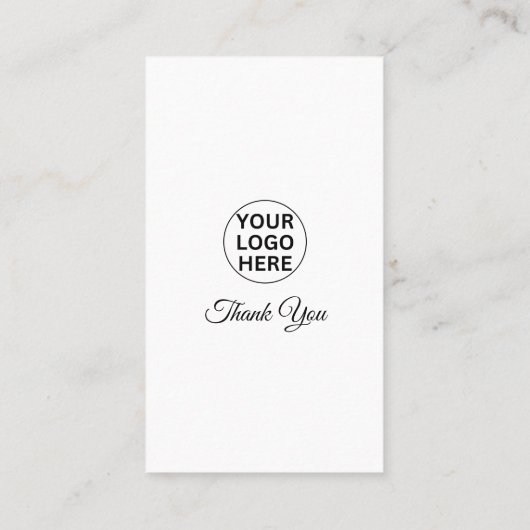 Google Business Review 5 Star QR Code Visitenkarte (Rückseite)