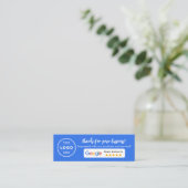 Google Business Review Telefonnummerkarte (Stehend Vorderseite)