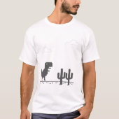 Google Chrome dinosaur game T-Shirt (Vorderseite)