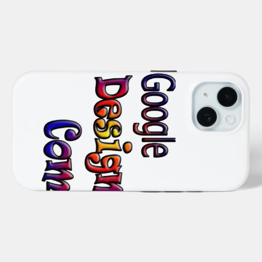 Google-Design Case-Mate iPhone Hülle (Rückseite (Horizontal))