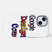 Google-Design iPhone 15 Hülle (Rückseite (Horizontal))