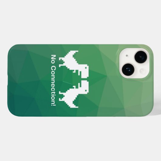 Google Dinosaurier Shirt "Keine Verbindung" Case-Mate iPhone Hülle (Rückseite (Horizontal))