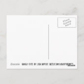 Google Eyes Black and White Albern Fun Spaß Postkarte (Rückseite)