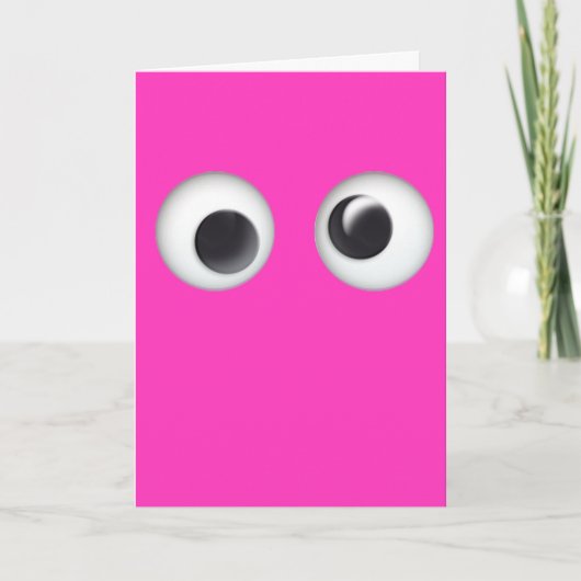 Google Eyes Valentine's Day Card Karte (Vorderseite)