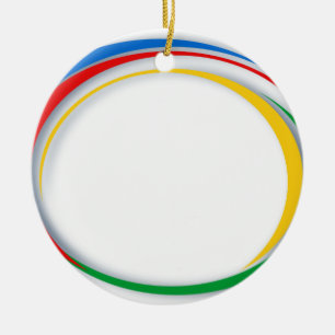 Google-Farben Keramik Ornament