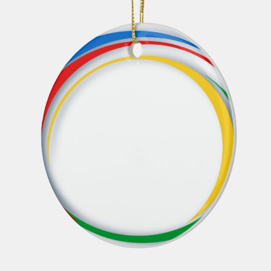 Google-Farben Keramik Ornament (Links)