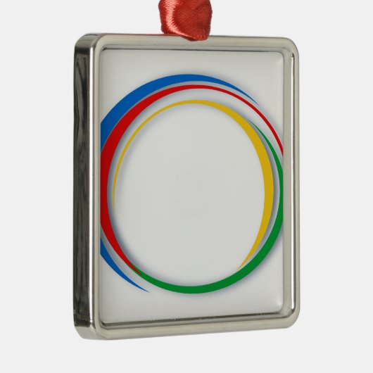 Google-Farben Ornament Aus Metall (Rechts)
