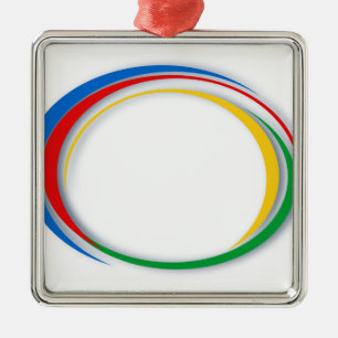 Google-Farben Ornament Aus Metall