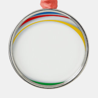 Google-Farben Silbernes Ornament