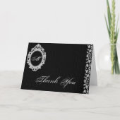 Google Frame Monogram Dankeschön Karte (Vorderseite)