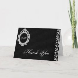 Google Frame Monogram Dankeschön Karte