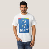 Google+ Ich wurde +1 das! T-Shirt (Vorne ganz)