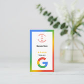 Google Maps Reviews & Ratings Karte (Stehend Vorderseite)
