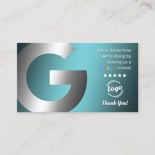Google Maps Reviews Visitenkarte (Vorderseite)
