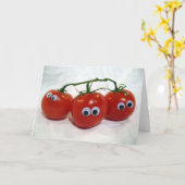 Google-Mit Augen Alberne Tomaten Karte (Gelbe Blume)