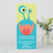 Google Mit Augen Monster Einladung (Stehend Vorderseite)