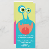 Google Mit Augen Monster Einladung (Vorne/Hinten)