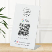 Google Pay QR Code | Konkrete Zahlungsgeschäfte Sockelschild