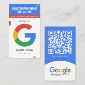 Google-Prüfkarte für Unternehmen Visitenkarte (Vorne/Hinten)