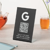 Google QR-Code | Link zur Unternehmensübersicht Sockelschild (In SItu)