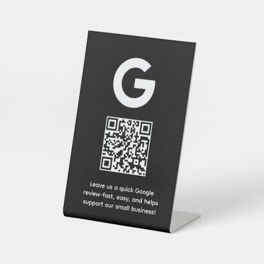 Google QR-Code | Link zur Unternehmensübersicht Sockelschild (Vorderseite)